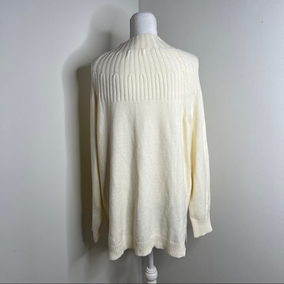 Anthropologie Ivory Ribbed Sweater XL NWT - Picture 6 of 11